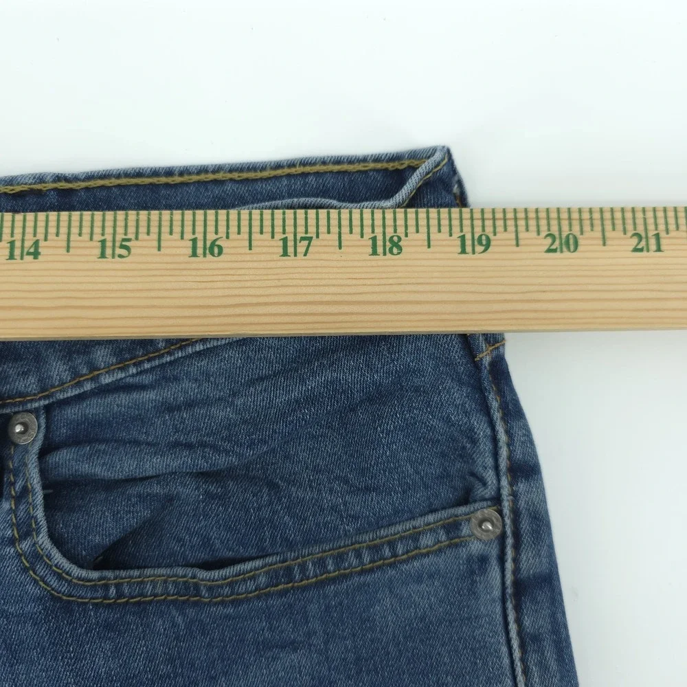 Levi's 502 Blue Jeans Mens 38X32‎ Measured 38X31 Taper Fit Comfort Stretch Denim